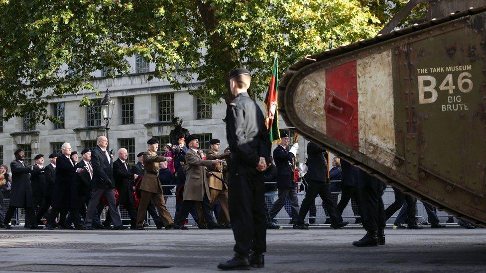 Parade in Whitehall