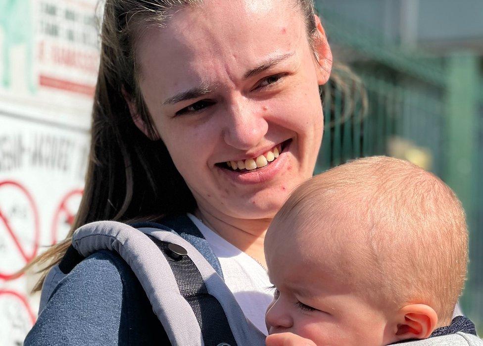 Coraline and son Léandre