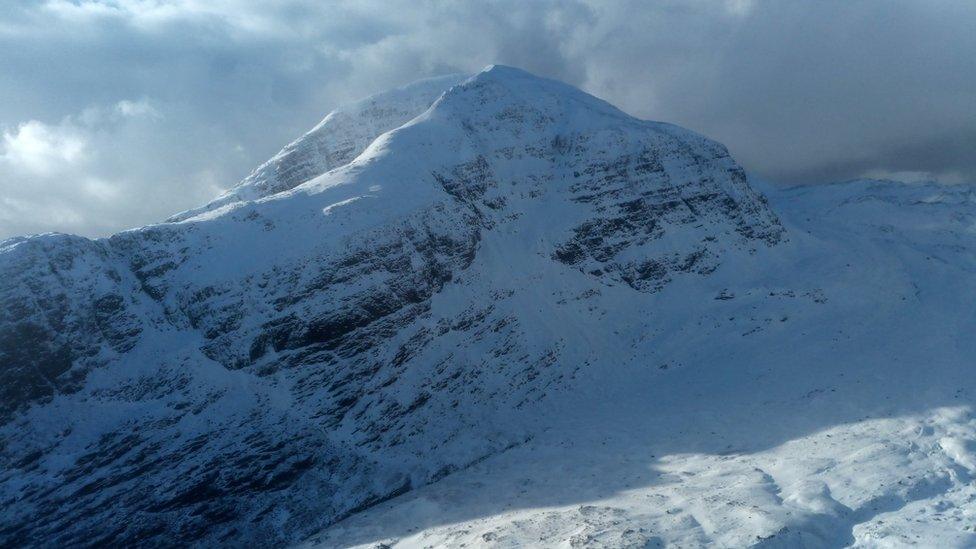 Snow-covered hills