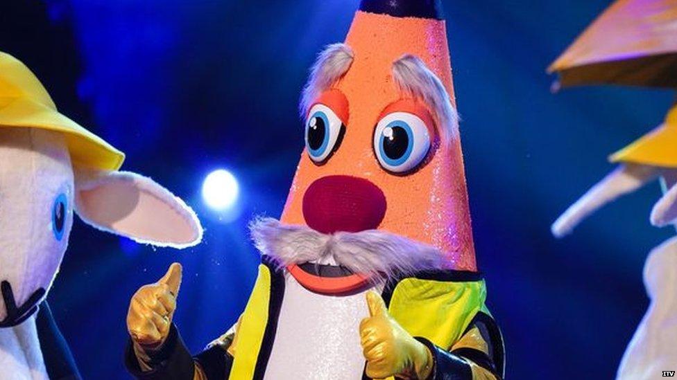 A photo of Traffic Cone from The Masked Singer