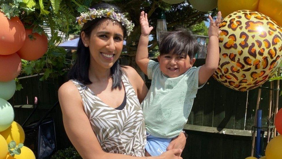 Harvey Kang and mother Karen Bahia