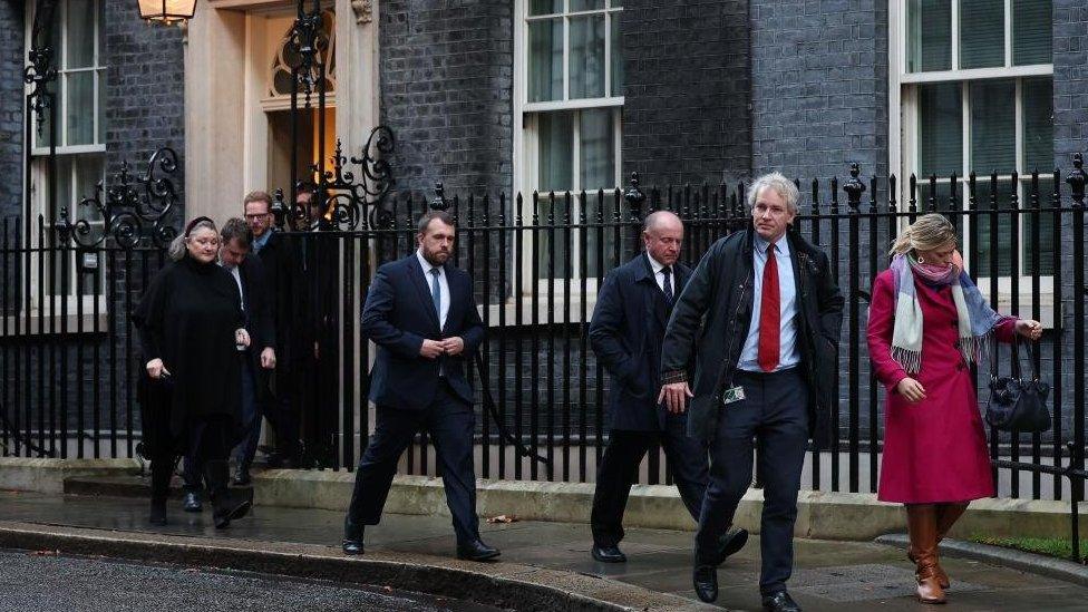 Tory MPs in Downing Street