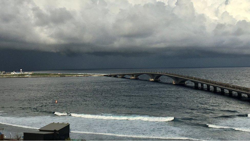 China funded bridge that connects Male city with the international airport