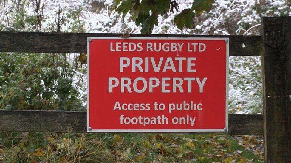 Private property sign