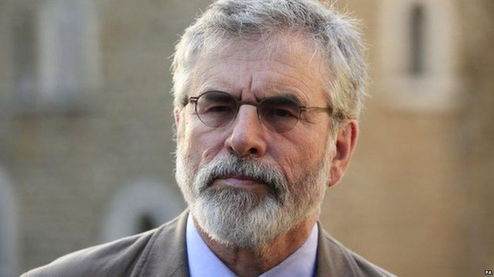 Sinn Féin president Gerry Adams