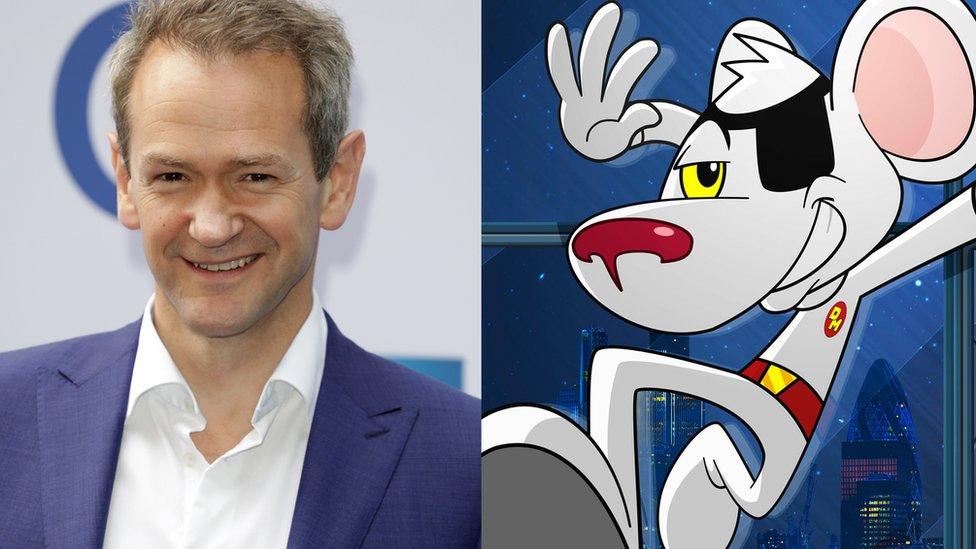 Alexander Armstrong and CBBC detective Danger Mouse