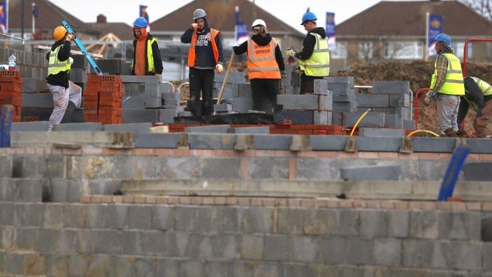 Construction workers in Bristol