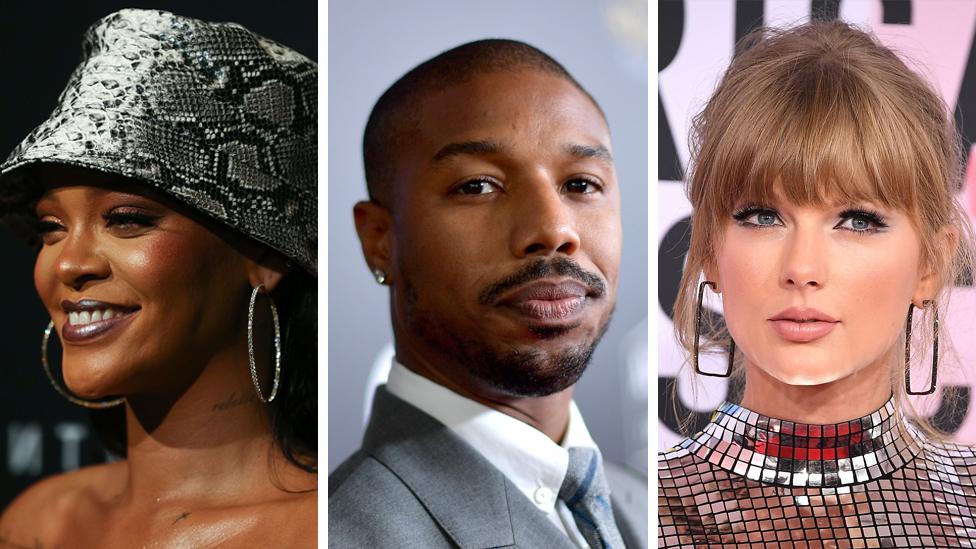 Rihanna, Michael B Jordan and Taylor Swift