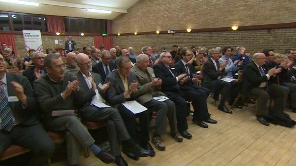 Shorne debate audience