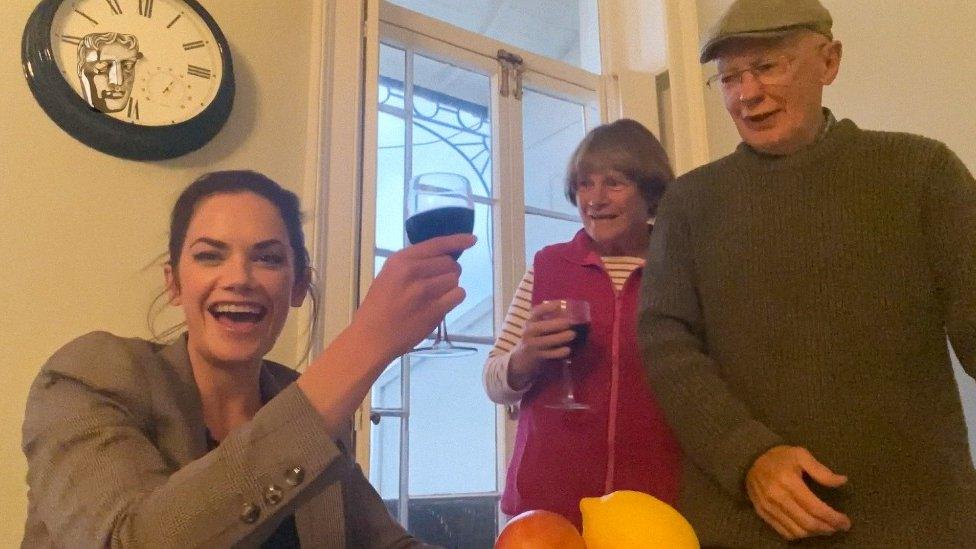 Ruth Wilson and parents