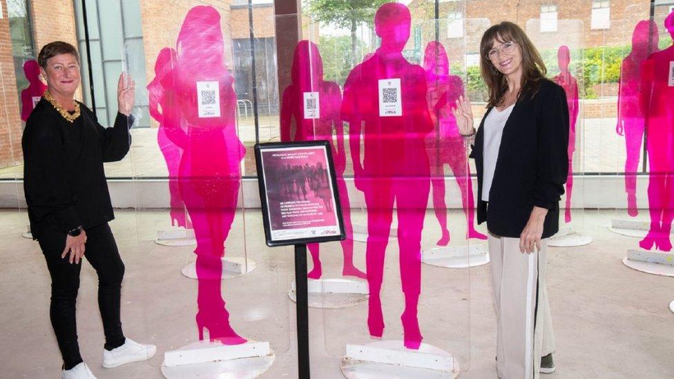 Laura Ashurst (left) and Jo Taylor at the exhibition