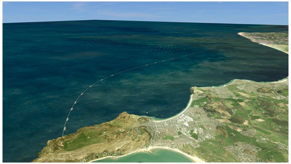 artist's impression of North Wales Tidal Lagoon scheme