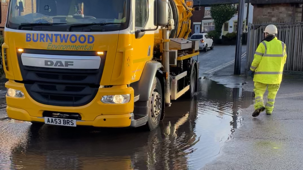 Flooded street