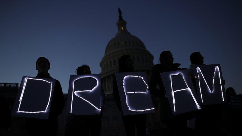 Dreamers protest last night