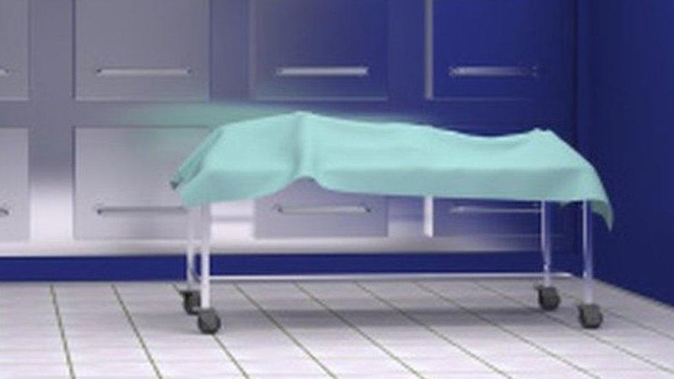 Body in morgue (stock image)