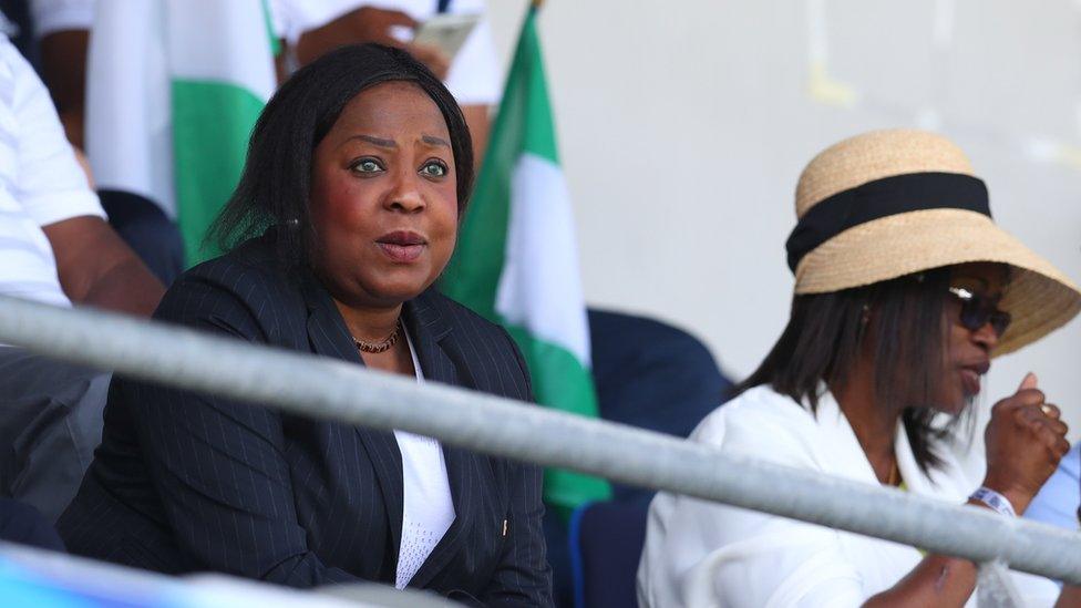 Fifa Secretary General Fatma Samoura (left)