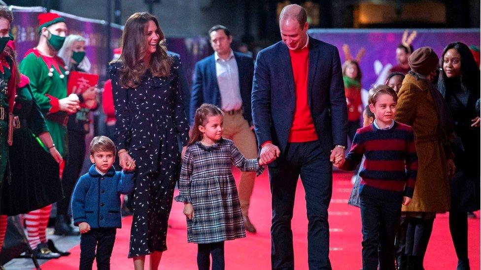 The Cambridges attend a pantomime in London on 11 December 2020