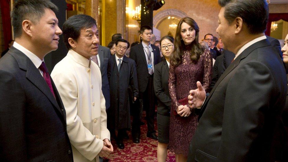 President Xi with Jackie Chan