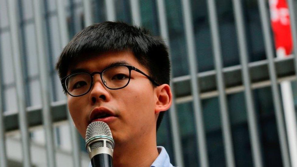 The 23-year-old rose to prominence in the Umbrella Movement of 2014