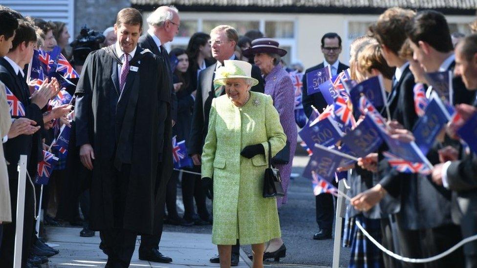 Queen at King's Bruton School