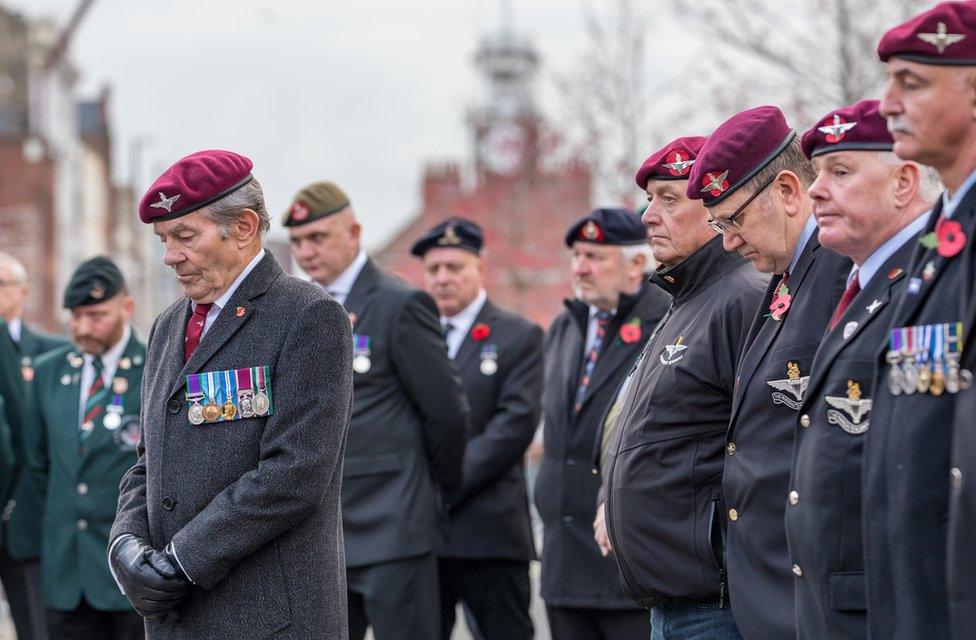 Remembrance service in Stockton