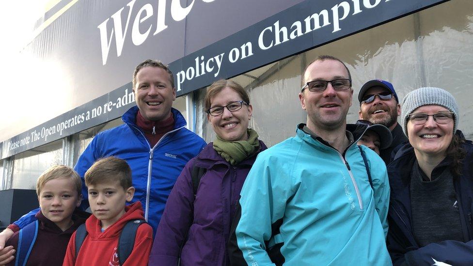 Fans at the Open