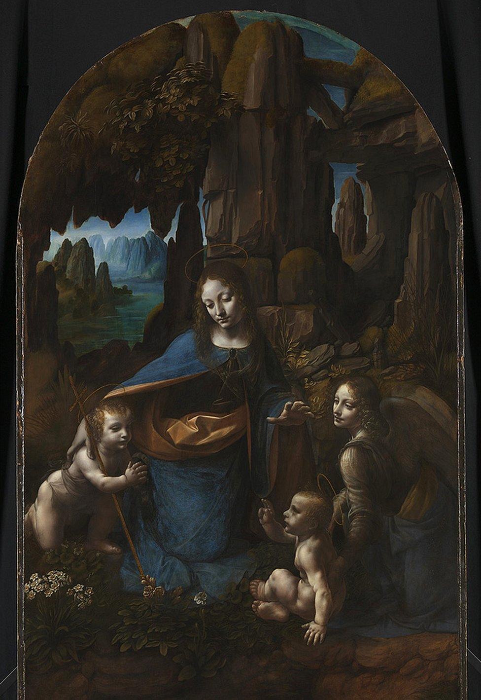 The Virgin of the Rocks (1491 - 1508) by Leonardo da Vinci