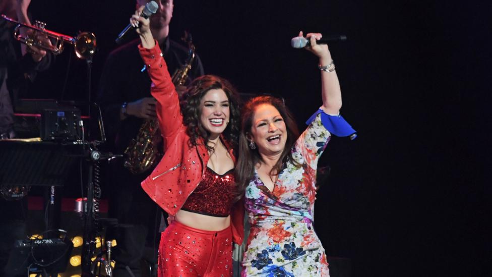 Christie Prades and Gloria Estefan