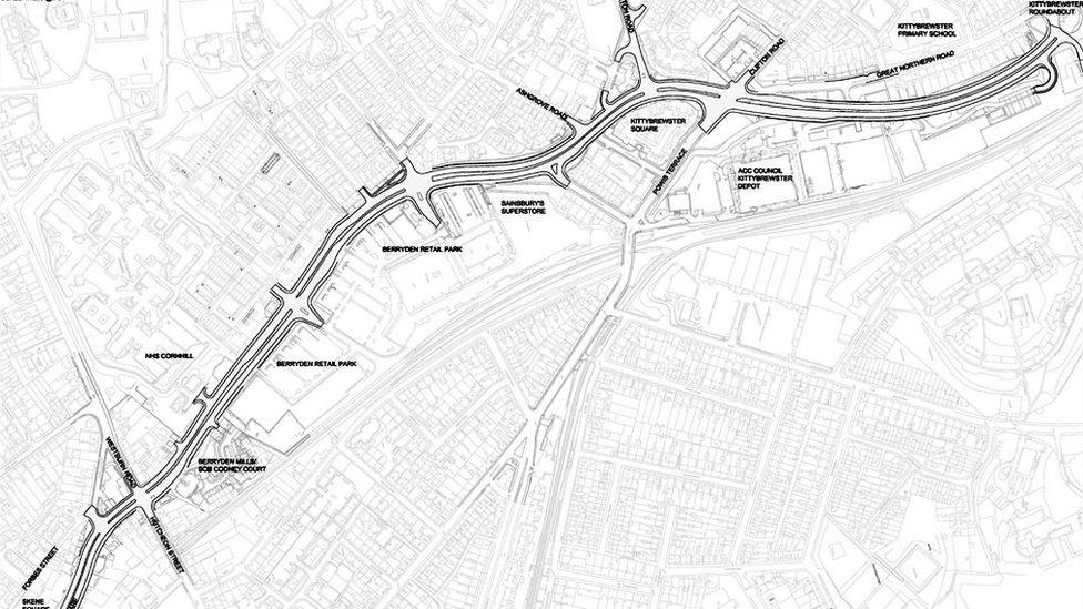 Berryden corridor map