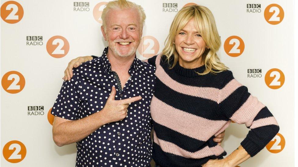 Chris Evans and Zoe Ball