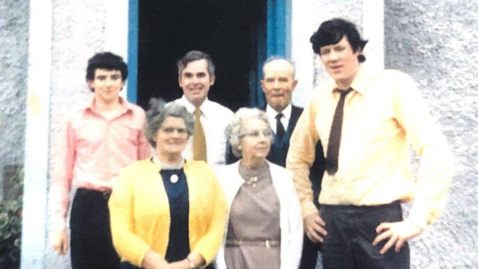 Members of the Holland family in 1970.