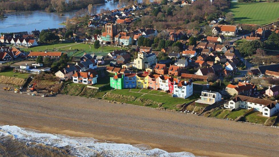 Aerial view of Thorpeness