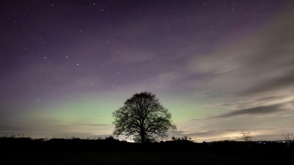 Aurora Borealis in Shropshire