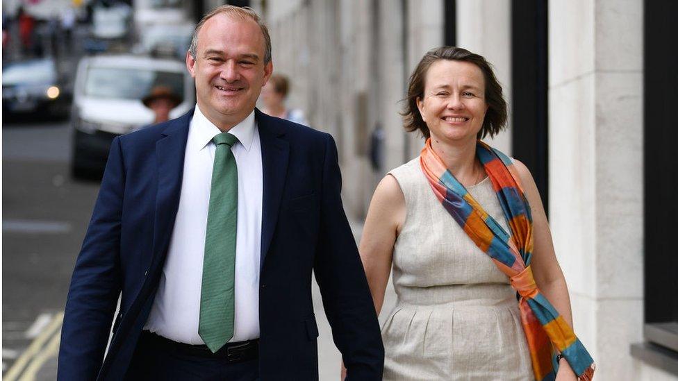 Ed Davey with wife Emily