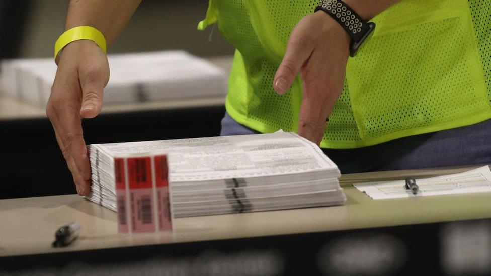 Philadelphia polling station ballots