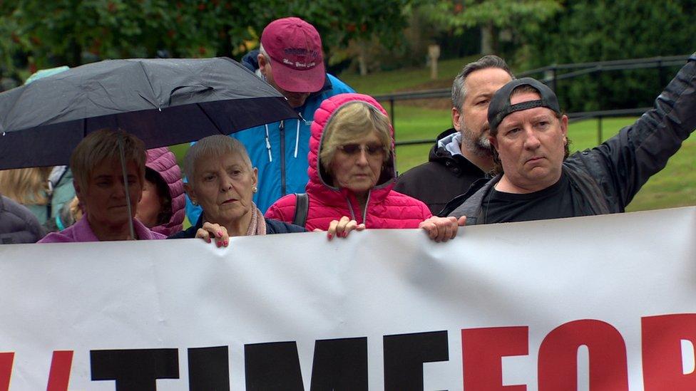 Health protest in Belfast