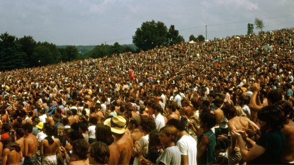 Crowd at Woodstock