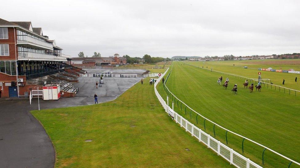 Racing resumed at Ayr Racecourse