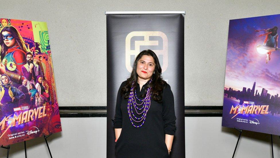 Sharmeen Obaid-Chinoy attends the "Ms. Marvel" New York Gold House Event at AMC Lincoln Square Theater on June 08, 2022 in New York City.