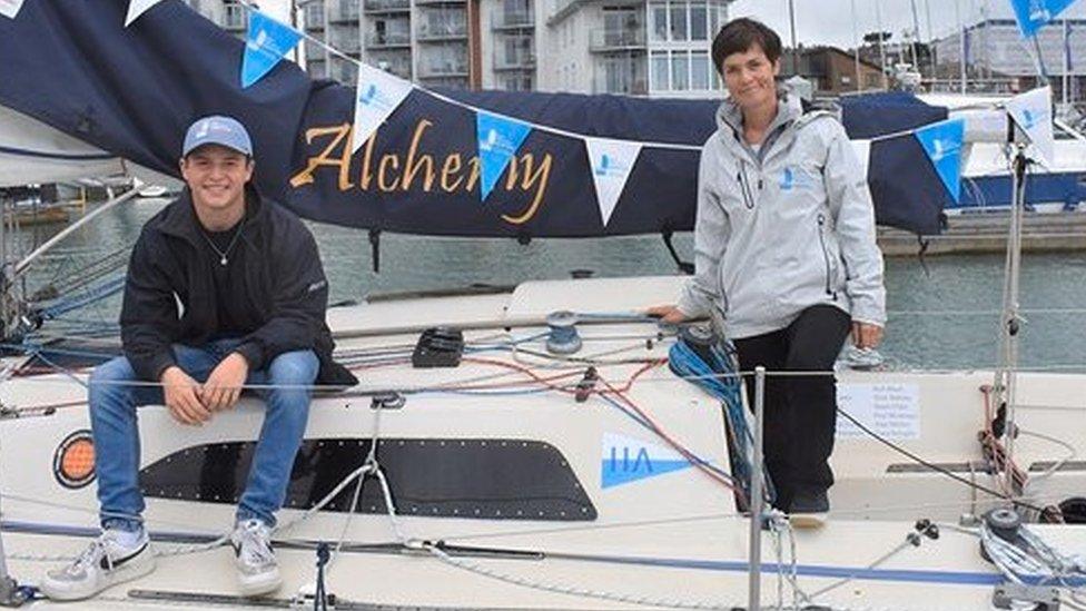 Timothy Long and Dame Ellen MacArthur