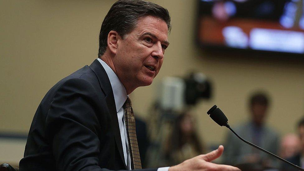 FBI Director James Comey testifies before congresson on his investigation into Hillary Clinton's private email server.