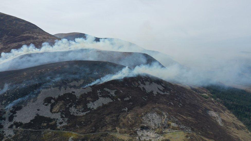 Mournes fire from Thompson Visuals 1