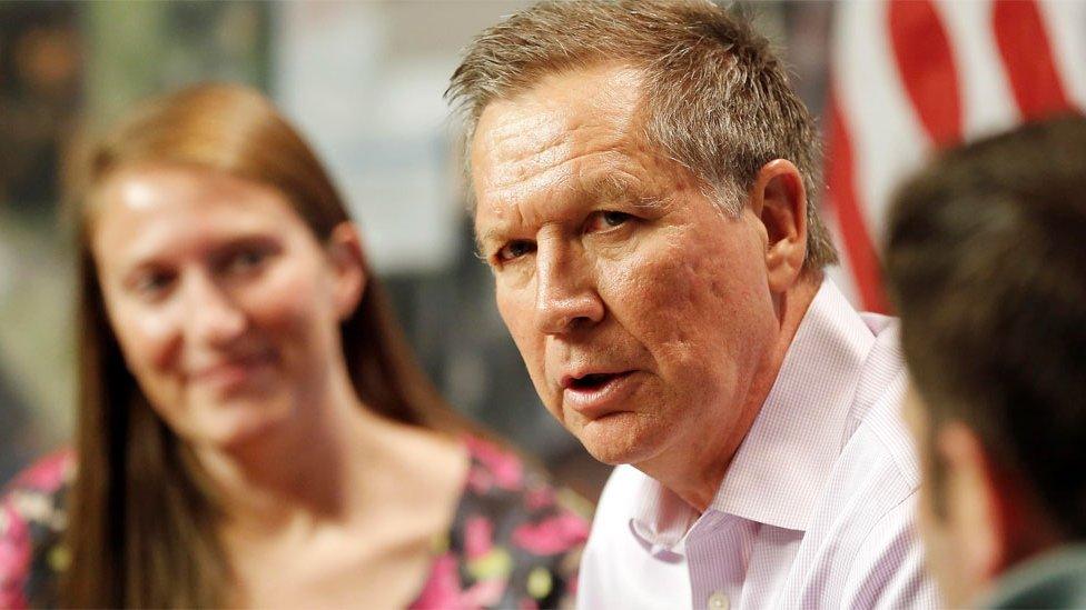 Republican presidential candidate, Ohio Governor John Kasich speaks during a campaign stop with young professions, Thursday, Dec. 10, 2015, in Manchester,NH