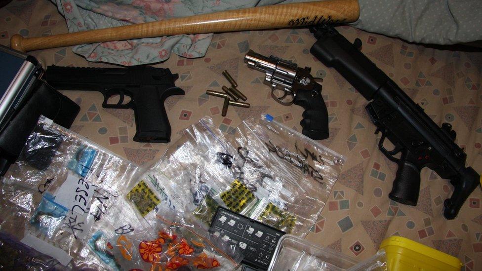 Items raided by police