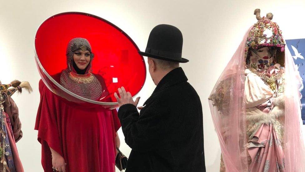 Daniel Lismore and Boy George at the Herbert Art Gallery