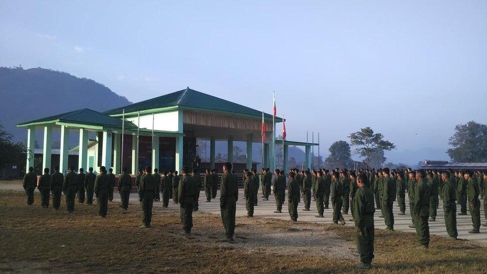 Shan State Army - North training