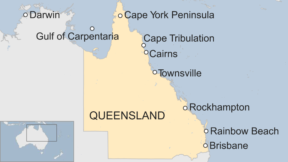 Map of Queensland