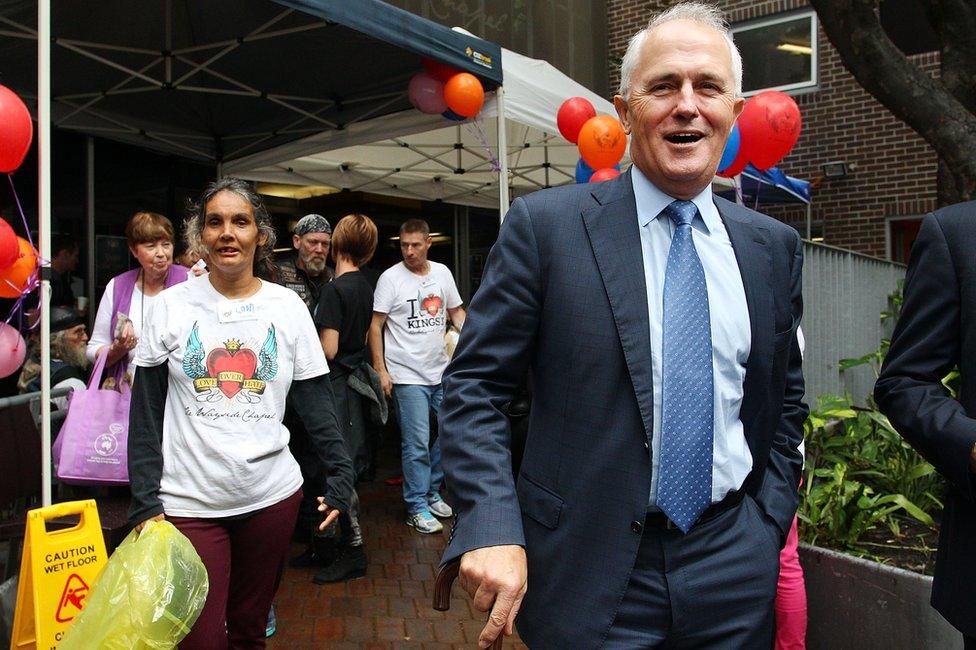 Malcolm Turnbull, Federal Member for Wentworth attends the 50th Anniversary celebration of The Wayside Chapel on 13 April 2014 in Sydney, Australia.