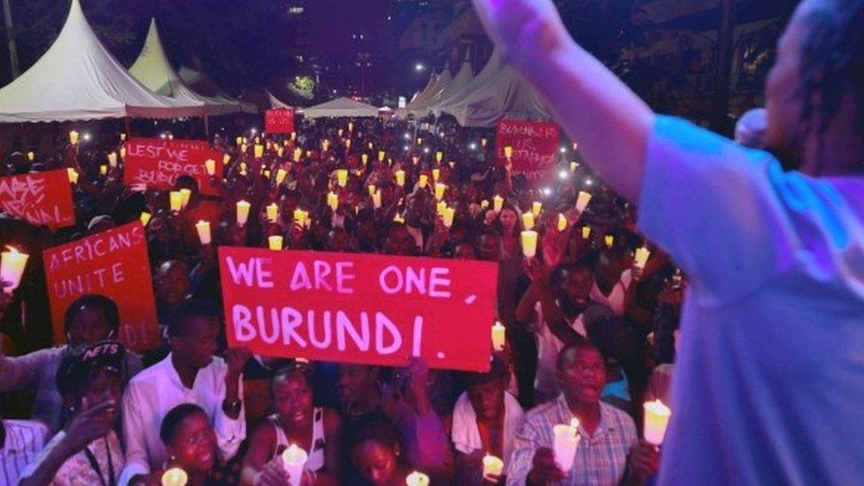 Burundi vigil