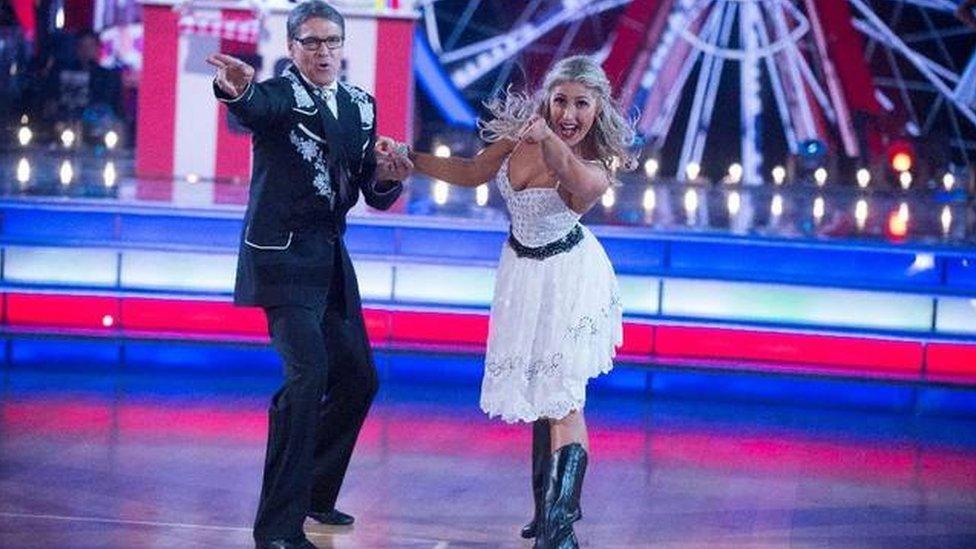 Emma Slater and Rick Perry on Dancing with the Stars